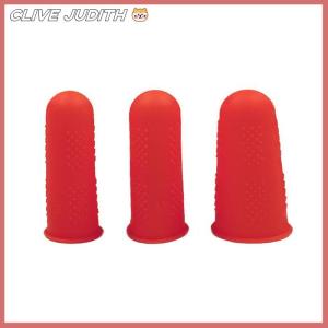 CISWGE 3Pcs Silicone Anti-cut Heat Resistant Finger Protector Fingers Cap Cooking Tool