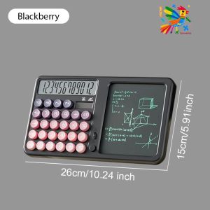 Calculator With Handwriting Pad For Student 12 Digits Big Display Screen Dual Power Colorful
