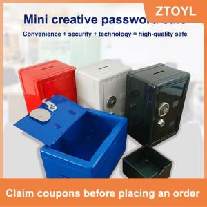 【ZTOYL】 Frcctre trẻ em an toàn ngân hàng hộp tiền với khay tiền xu Mini Locker nhỏ an toàn lưu trữ hộp con heo đất ngân hàng với sự kết hợp khóa và chìa khóa