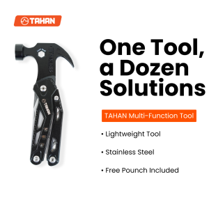 TAHAN Multi-Function Tool 12-in-1 Stainless Steel