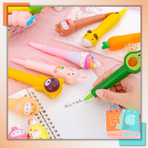 Harga Grosir - Pena Kartun Lucu Squishy / Ballpoint Gel Squishy / Ballpoint Squishy Lucu