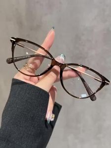(0°~+400°) Fashion Cat Eye Anti Blue Light Reading Glasses For Women Presbyopia Hyperopia Eyewear