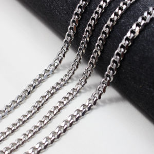 KALUNG PRIA WANITA TITANIUM MODEL RANTAI SILVER TERLARIS