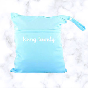 Personalised Wet Bag Custom Name Waterproof Baby Diaper Bag Swim Travel Storage Pouch Reusable