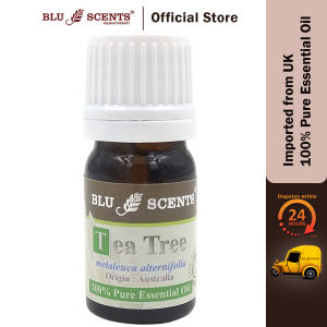 Blu Scents Organic Tea Tree Pure Essential Oil 5ml- Antiseptic Skin Health Respiratory Support