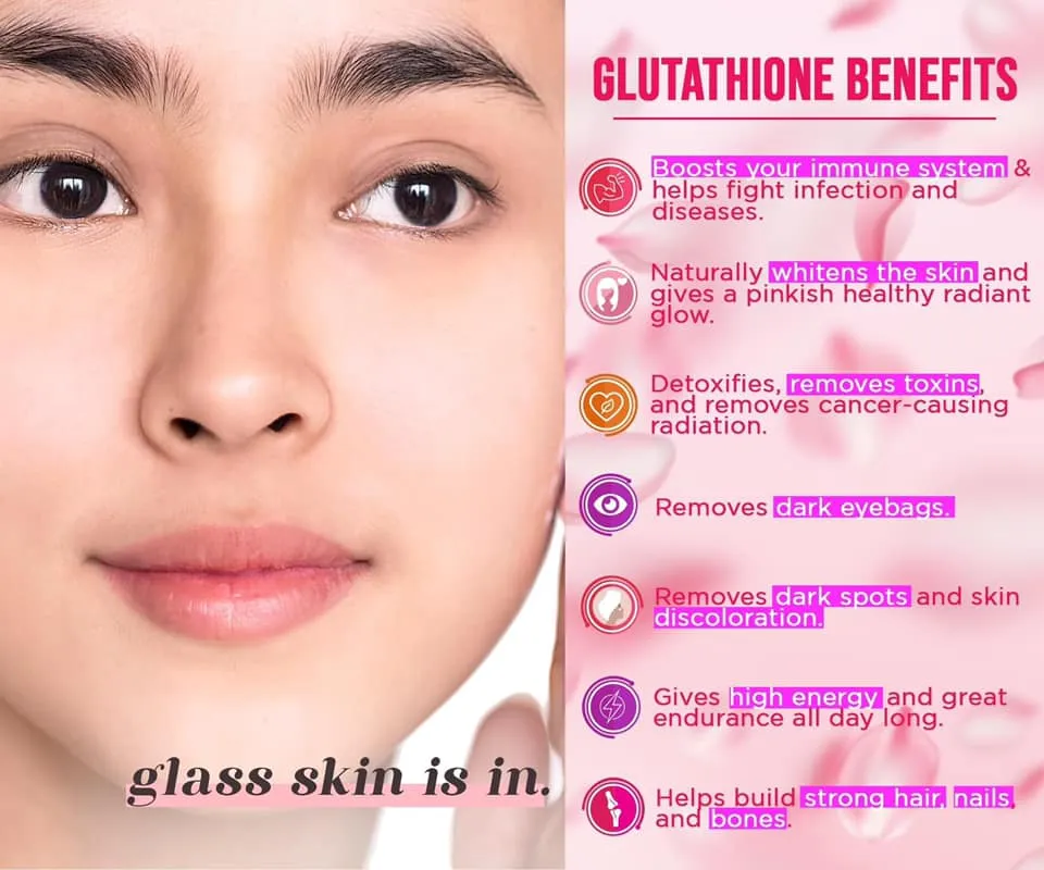 Miracle White Glutathione 500mg 30 Capsules 100% Authentic M&Co