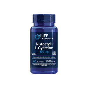 Life Extension NAC 600mg 60 Caps - Antioxidant & Cellular Health Support