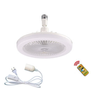 Anelila 2023 Mới 2 Trong 1 Đèn Led Trần Kèm Quạt Quạt Điều Chỉnh Trực Tiếp E27 Đui Bóng Đèn Quạt Hiện Đại Cho Chợ Đêm Phòng Tắm Nhà Bếp Phòng Ngủ