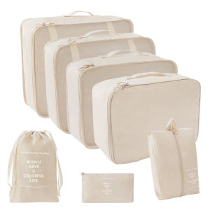 🚚SG Seller🚚 7Pcs Set Travel luggage Organizer Clothes Luggage Packing Cubes Clothing Sorting Packages Travel Organizers