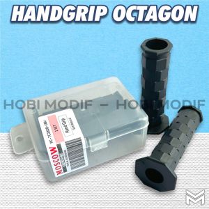 NEW SET HANDGRIP GRIP KIRI KANAN OKTAGON GRIP UNIVERSAL SCOOPY VARIO BYSON MIO HAND GRIP VARIASI GAGANG GAS MOTOR PLUG AND PLAY  GENIO FINO LEXI BYSON NMAX PCX  GOOD QUALITY MOSCOW ORIGINAL