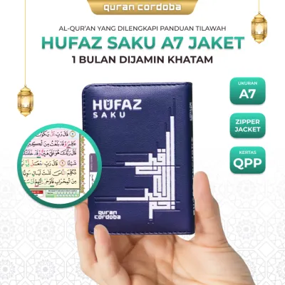 Al Quran Hafalan Hufaz Saku Ukuran A7 Resleting Blok Warna Non Terjemah Cordoba