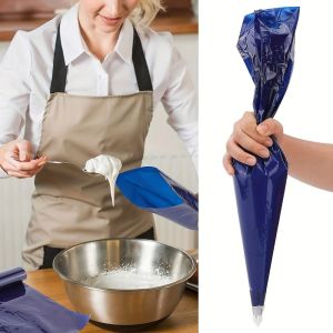 CHARRISSA 30Pcs Thickened Disposable Pastry Bags Heavy Durable Eco-Friendly Baking Icing Bag Professional Easy to Use Roll Piping Bag Cake Baking