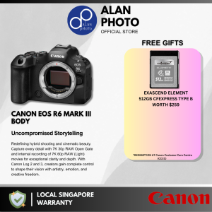Canon EOS R6 III R6 Mark III & 24-105mm F4 & 24-105mm F4-7.1 | Canon Singapore Warranty