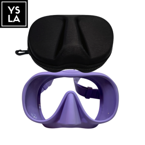 Frameless Liquid Silicone Tempered Glass Freediving Mask with Eva Box