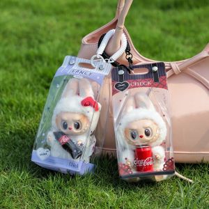 EAURA โปร่งใส กระเป๋าแสดง กระเป๋าป้องกัน ท่านั่ง กล่องจัดระเบียบ แฟชั่น พร้อมพวงกุญแจ ฝาครอบป้องกัน ของตกแต่งตุ๊กตา