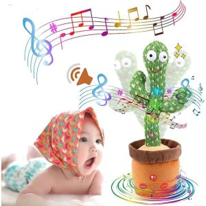 Dancing cactus toy which can be learned to speak and record Childrens gift toys electronic plush toys for boys girls.