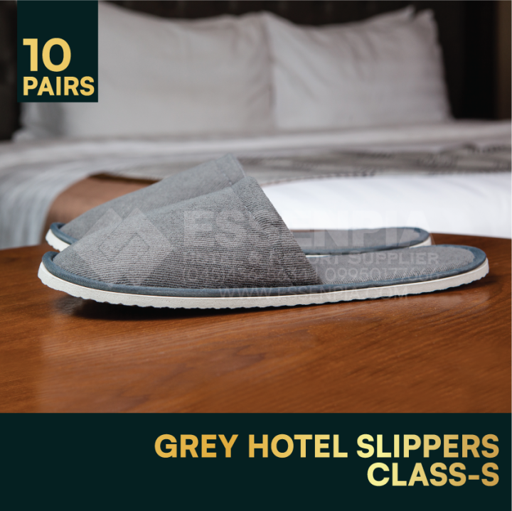 10 PAIRS CLASS S Hotel Slipper Hotel Disposable Slipper Spa Slipper