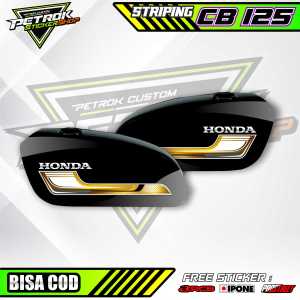 STRIPING VARIASI HONDA CB 125 / STICKER LIST MOTOR HONDA CB 125
