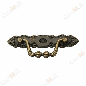 Bronze Color Classical Vintage Retro Carving Drawer Handle Cabinet Furniture Handle 1Pc