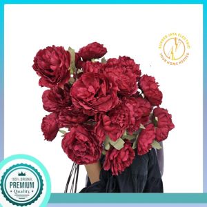 BUNGA PEONY JUMBO K3 ARTIFICIAL/PEONY KAIN/BUNGA PEONY PALSU MURAH