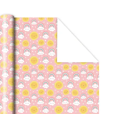 Colorful Birthday Gift Wrapping Paper Christmas Present Packing Craft Paper Gift Bag Cartoon Animal Unicorn Star Heart Colorful Paper