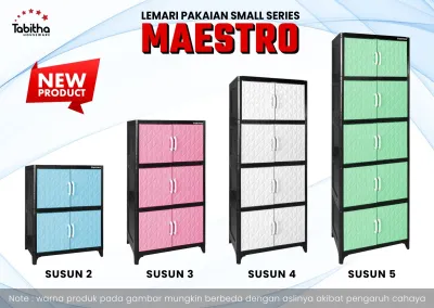 TABITHA Lemari Pakaian Plastik MAESTRO (Tabitha Houseware)/crystal series small/2susun/3susun/4susun/5susun