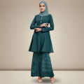 Sulam Baju Kurung Lace Rose Jacquard Baju Raya Sulam 2025 Pleated Kurung Baju Untuk Nikah Tunang Kurung Baju Melayu Perempuan Murah Cantik. 