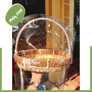 Lẻ Túi Màng Co Bọc Giỏ Quà Giỏ Hoa Quả Dạng Ép Vòm Cực Tiện Lợi Sang Trọng & Bắt Mắt