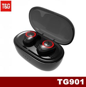 T&G TG901 TWS Bluetooth V5.0 Comfy Fit Joyous Sound Wireless Headset with Charging Case