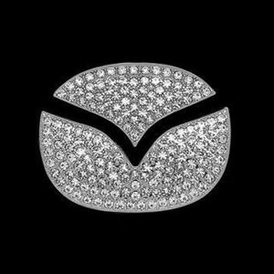 Stiker Dekorasi Stir Mobil / Logo Setir Mobil Bling Berlian Imitasi Toyota Honda Mtsubishi
