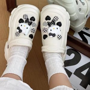 #COD Summer New Sandals for Women Korean Sandals Anti-slip Breathable High-heeled Slippers Beach Shoes
