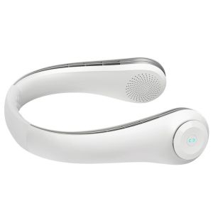 JINGKE Portable Hanging Neck Fan 5200mah Vaneless mini Fan 3 sSpeed Silent USB Charging Cooling Fan