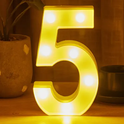 【Local Fast Delivery】21cm Big Size Letter lamp Christmas Big 3D Letter Led Night Light Sign Alphabet DIY Lamp Decor Lamp