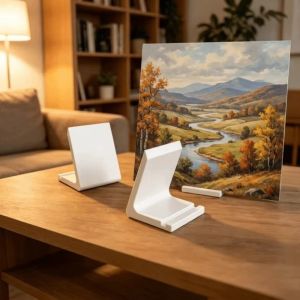 GORGE In 3D Giá đỡ máy hát đĩa than Nhựa Máy tính để bàn Giá đỡ đĩa than Tối giản Thẳng đứng Giá đỡ đĩa CD Trưng bày trang trí phòng âm nhạc