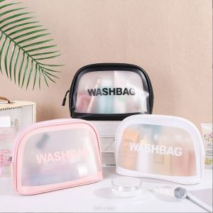 MC WK624 TAS KOSMETIK TRANSPARAN POUCH TRAVEL MAKEUP BAG ORGANIZER WASHBAG WATERPROOF