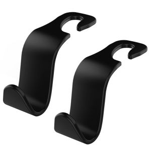 FONKEN ตะขอเก้าอี้รถเก็บของในรถตะขอที่สร้างสรรค์1ชิ้นตะขอแขวนของที่นั่งเบาะหลังรถยนต์อเนกประสงค์ตะขอภายในรถ