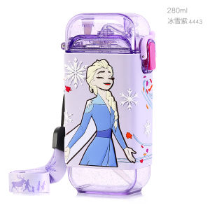Disney Frozen Design Water Bottle Childrens straw cup with water cup