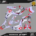 DECAL STICKER MOTOR  HONDA CRF FULLBODY - FREE REQUEST NAMA DAN NOMOR - CRF 001. 