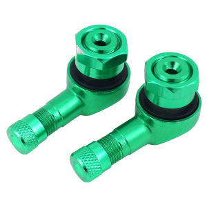 [caichuitan] 2 x CNC motorcycle 90 degree angle wheel tire stem tubeless valve aluminum