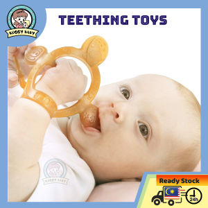 KOGGY Baby Silicone Teethers Wristband Teether Newborn Chewing Bite Pacifiers Teethers Smoother Teether Baby Toy BPA Free Toddlers Infant Soother Mini Cute Baby Adjustable Chew Teething Toys for Soothing Sore 3-12 Months Babies