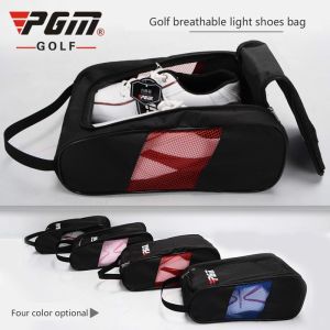 PGM Portable Mini Golf Shoe Bag Nylon Carrier Bags Golfball Holder Lightweight Breathable Pouch Pack Tee Bag Sports Accessories