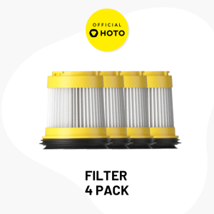 HOTO Handheld Car Vacuum Filter 4-Pack HEPA Filter Washable Easy Installation Home Cleaning