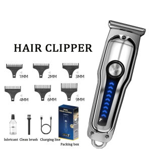 Professional Electric Hair Trimmer Cordless Rechargeable Beard Trimmer Powerful Motor Hair Clipper With LED Digital Display Mesin Rambut 9013