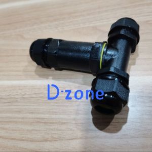 connector Ip68 sambungan Kabel waterproof 2 Lampu 2 cabang model T
