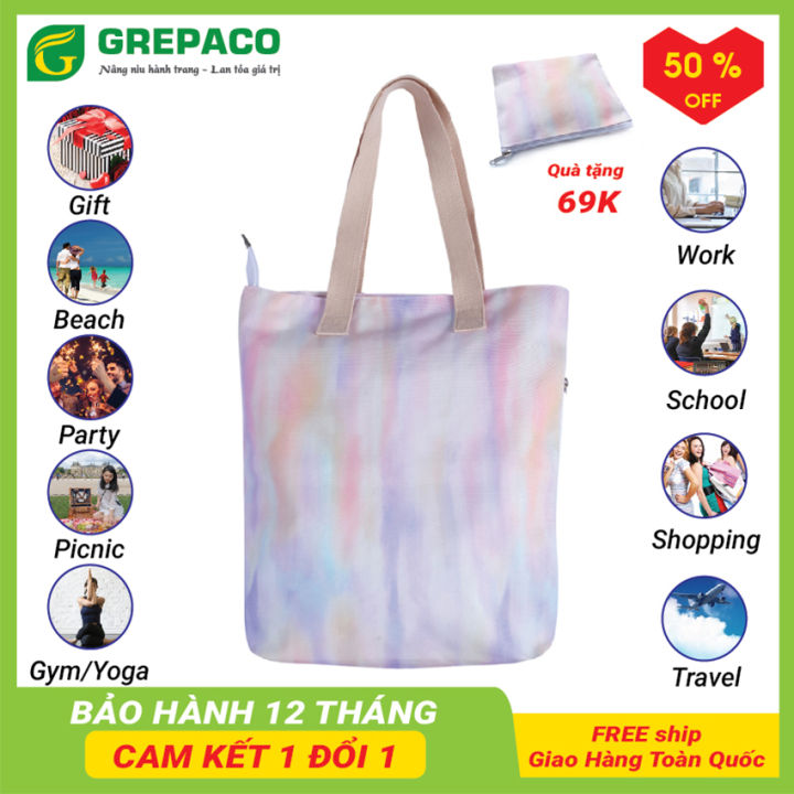 Túi Tote Thời Trang Nữ GrepacoBags Vải Bố Canvas Cao Cấp (Canvas Bag ...