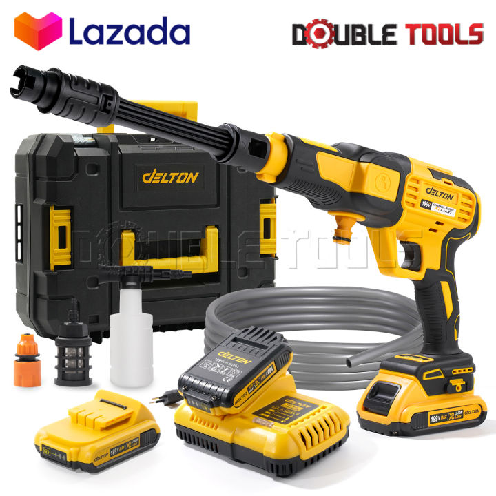 DELTON เครื่องฉีดน้ำแรงดันสูงไร้สาย DXR-911 พร้อมหัวพ่นโฟม