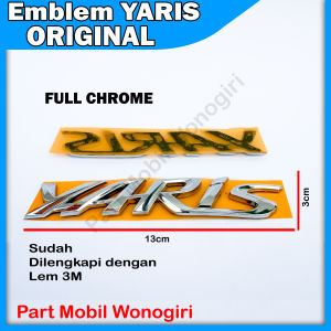 Emblem Logo YARIS Tulisan Bagasi Yaris Original