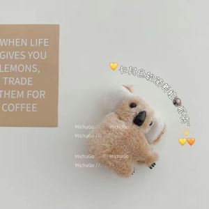 2026 Hot Sale [ Shipped from China ] Ouyang Nanas gray koala claw clip cute cartoon plush hair clip for girls side fringe hairpin B3
