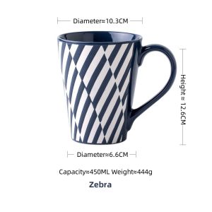 Kiểu Bắc Âu cốc cốc cà phê bằng gốm 450ml