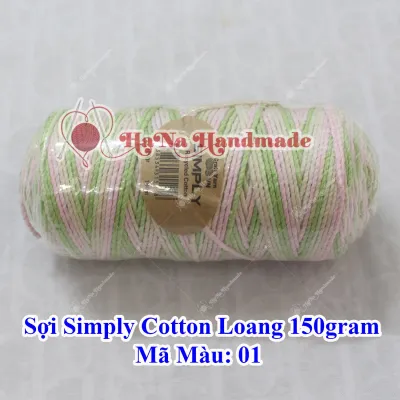 Sợi simply cotton loang 150g